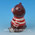 Popular bear ceramic money bank,ceramic saving box,ceramic money jar